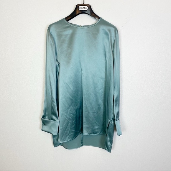 Max Mara Sava French Cuff Silk Blouse - Picture 2 of 5